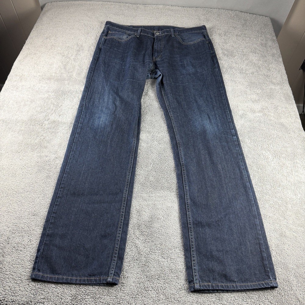 Levis 559 Relaxed Straight Fit Jeans Mens 40x35 Blue Dark‎ Wash Mid Rise